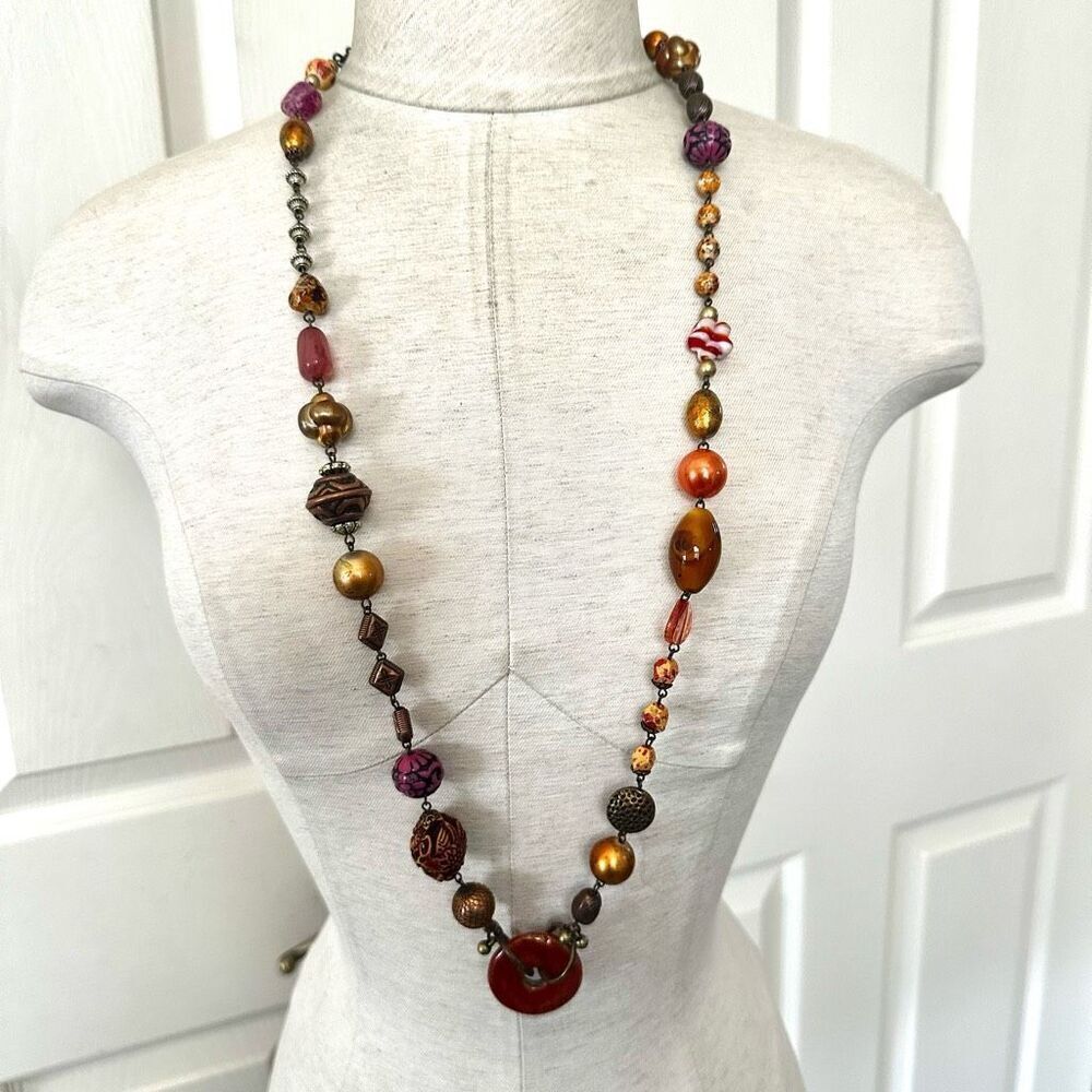 Chico’s colorful beaded necklace